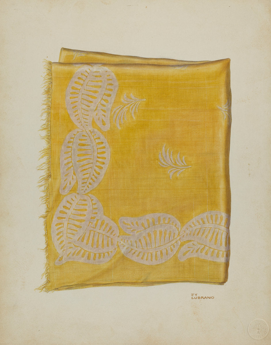 Printed Textiles by Joseph Lubrano (American, active c. 1935), 16X12"(A3)Poster Print