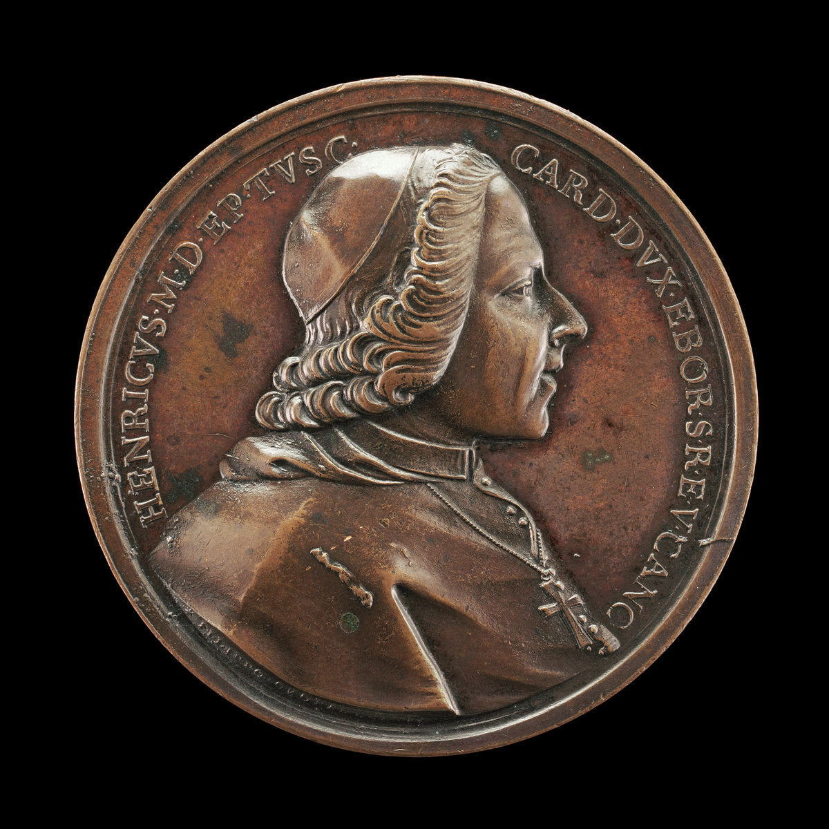 Prince Henry Stuart, 1725-1807, Cardinal of York 1747 [obverse] by Filippo Cropanese (Roman, active 1756 - 1773), 16X12"(A3)Poster Print