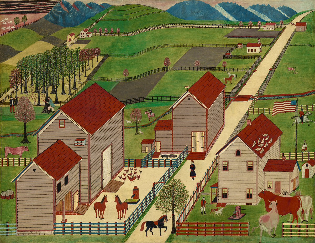 late 19th century by American 19th Century (Mahantango Valley Farm), 16X12"(A3)Poster Print