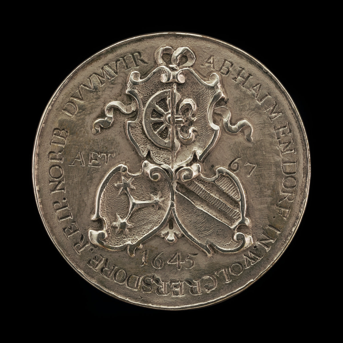 Shields of Fürer von Haimendorf and His Two Wives [reverse] by Johann Bartholomäus Braun (German, died 1684), 16X12"(A3)Poster Print