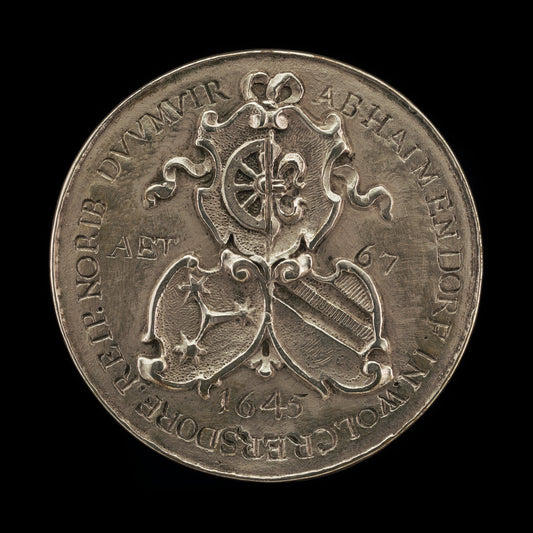 Shields of Fürer von Haimendorf and His Two Wives [reverse] by Johann Bartholomäus Braun (German, died 1684), 16X12"(A3)Poster Print