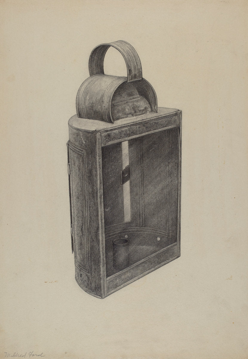Hand Lantern by Samuel W. Ford (American, active c. 1935), 16X12"(A3)Poster Print