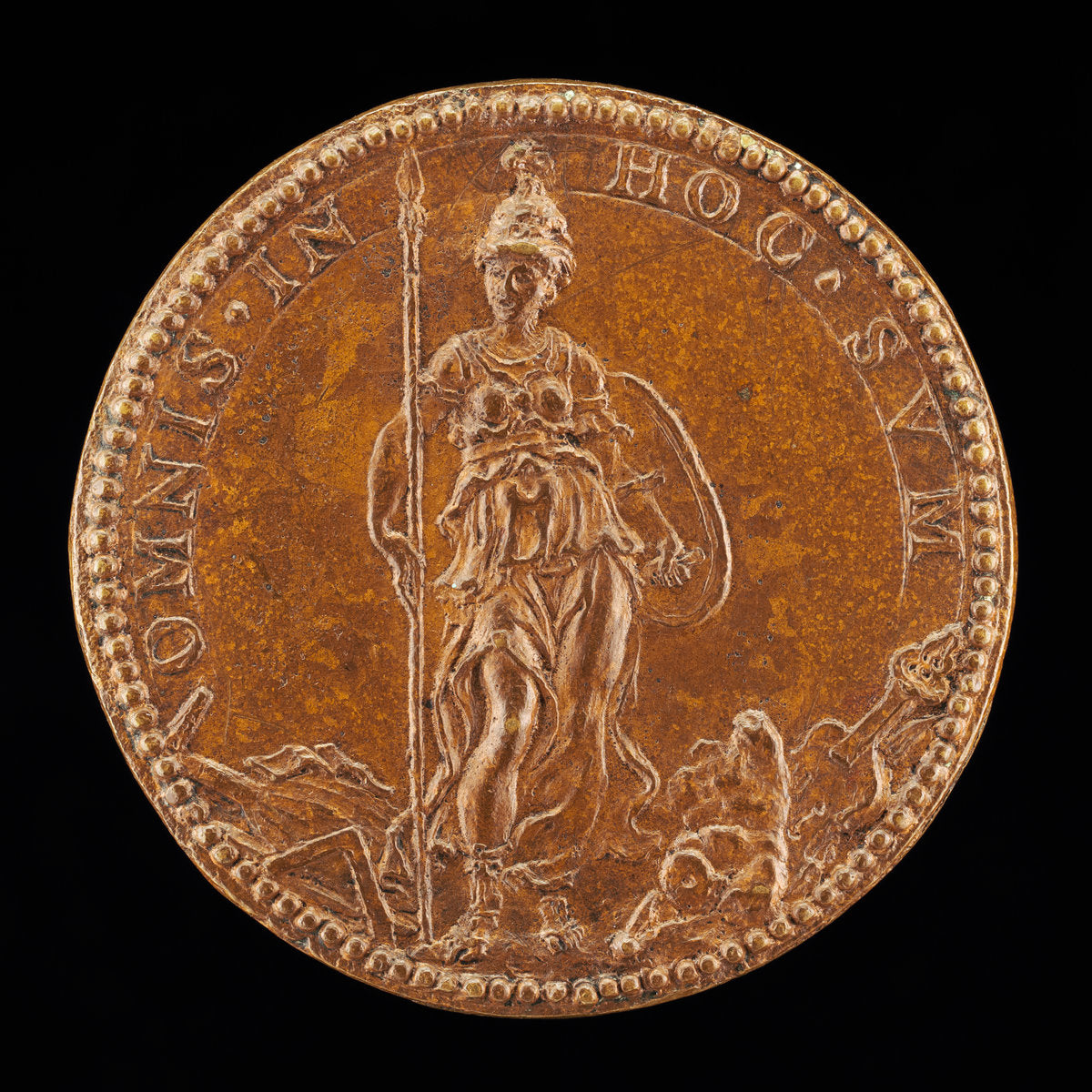 Minerva Armed [reverse] by Pier Paolo Galeotti (Florentine, c. 1520 - 1584), 16X12"(A3)Poster Print