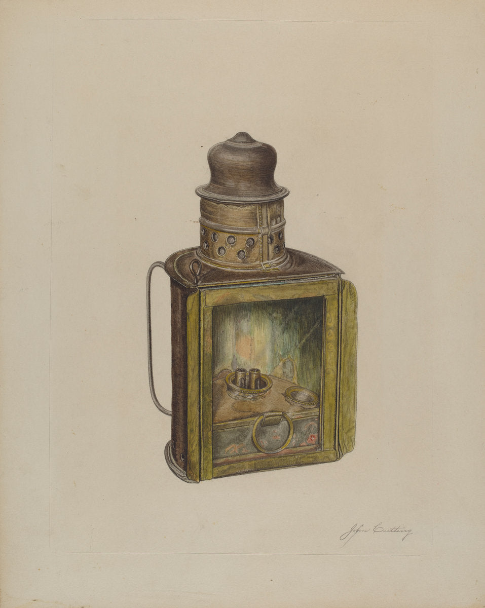 Lamp by John Cutting (American, active c. 1935), 16X12"(A3)Poster Print
