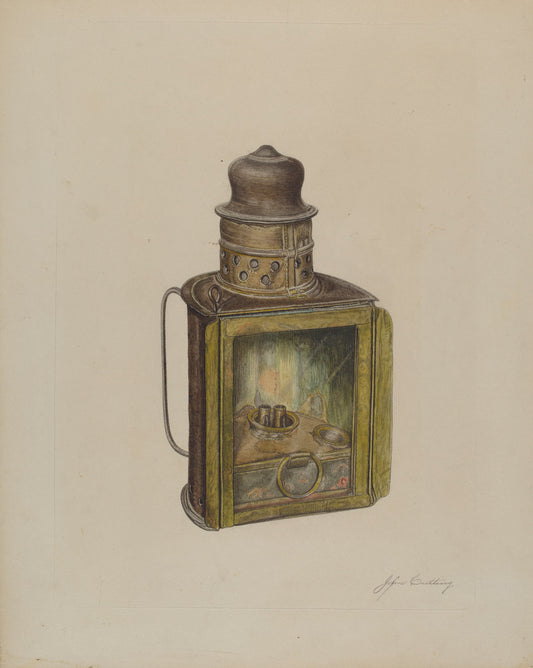 Lamp by John Cutting (American, active c. 1935), 16X12"(A3)Poster Print