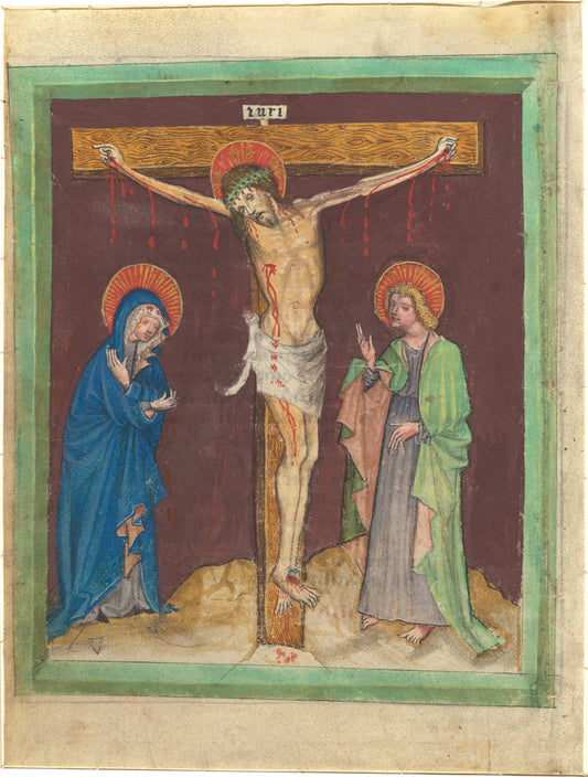 c. 1430 by Austrian 15th Century (The Crucifixion), 16X12"(A3)Poster Print