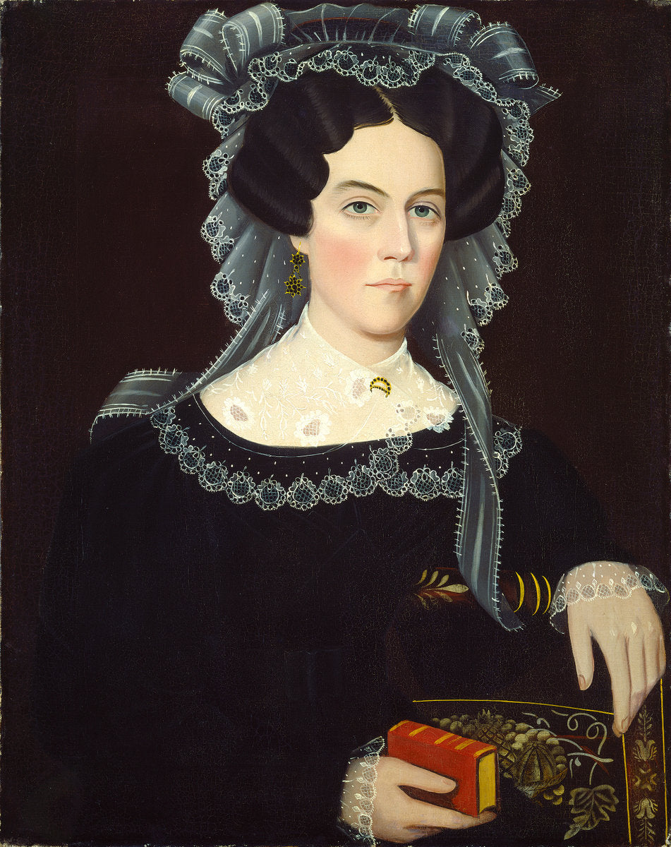 Catherine A. May by Ammi Phillips (American, 1788 - 1865), 16X12"(A3)Poster Print
