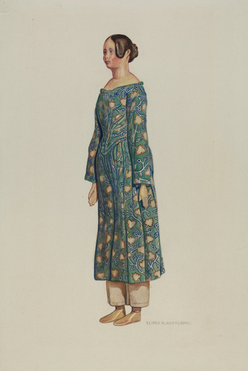 Doll by Elmer R. Kottcamp (American, active c. 1935), 16X12"(A3)Poster Print