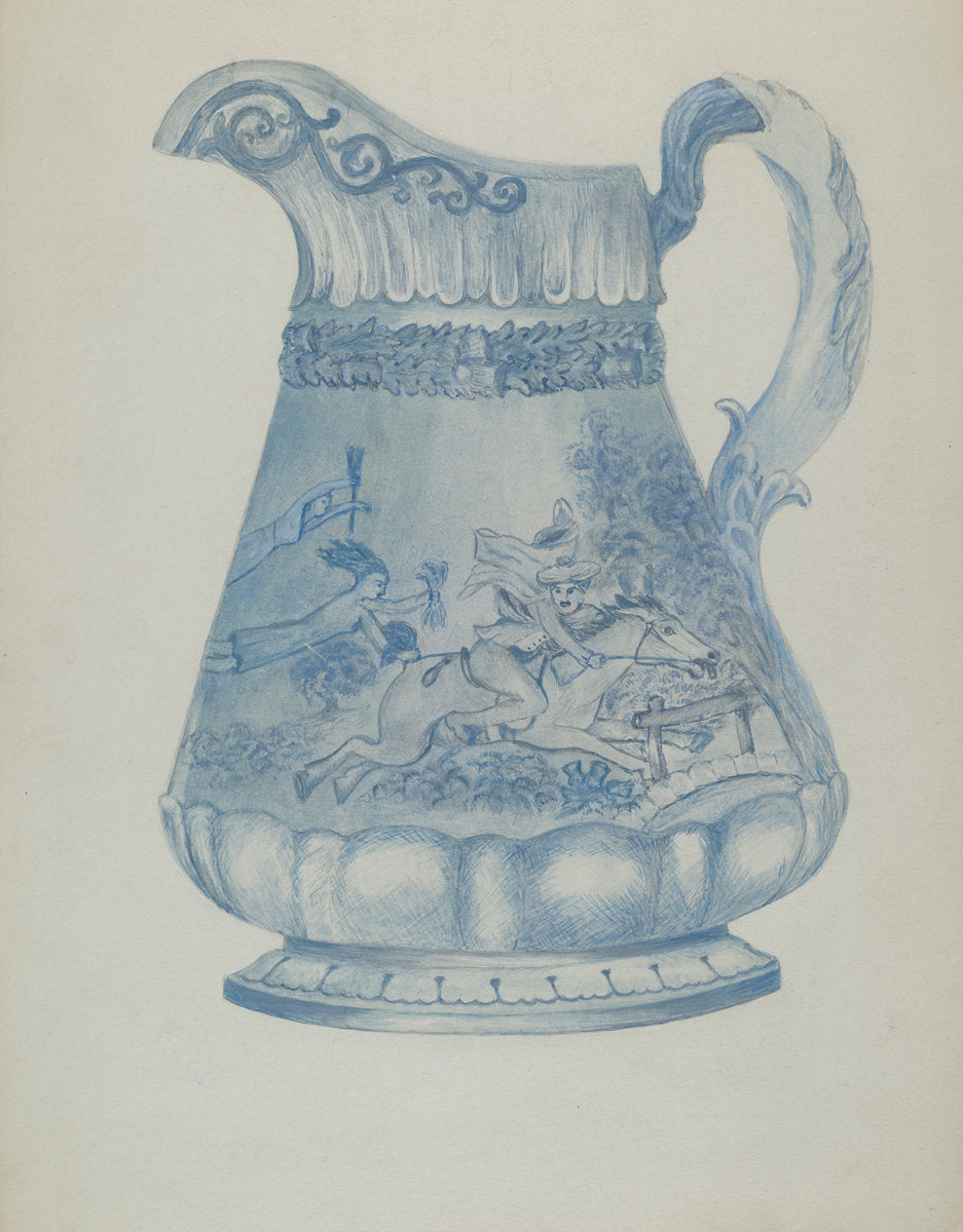 Beer Pitcher by Florence Stevenson (American, active c. 1935), 16X12"(A3)Poster Print