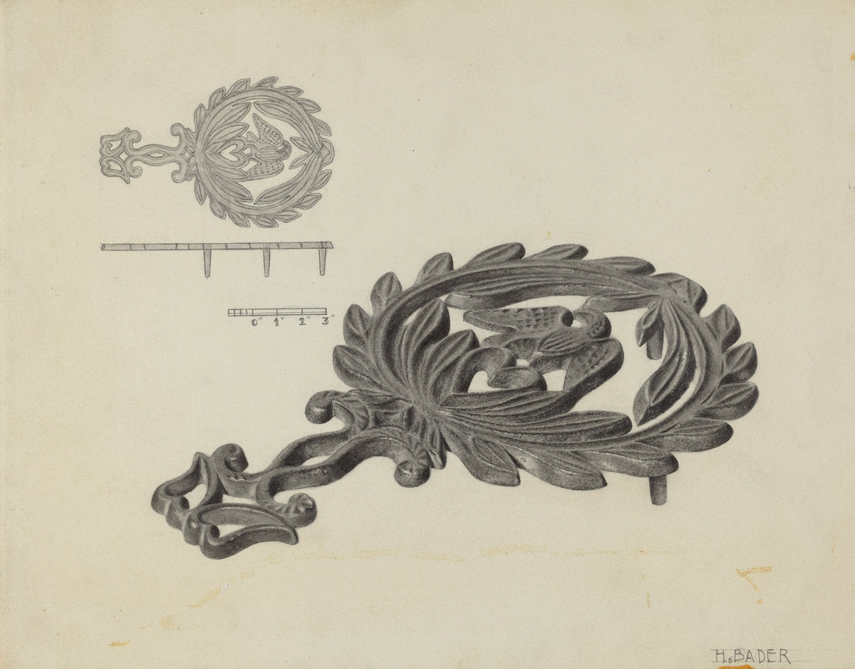 Iron Holder by Herman Bader (American, active c. 1935), 16X12"(A3)Poster Print