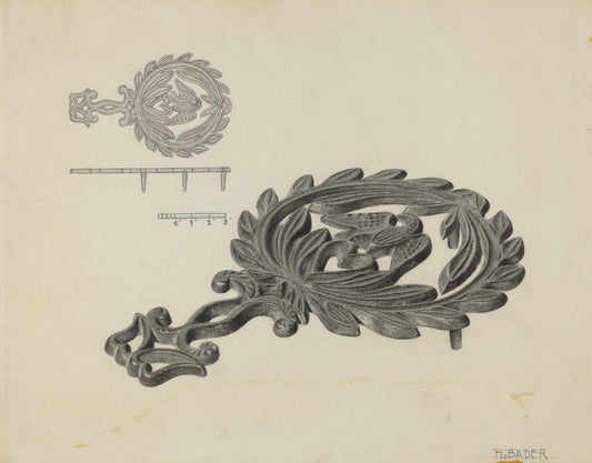 Iron Holder by Herman Bader (American, active c. 1935), 16X12"(A3)Poster Print