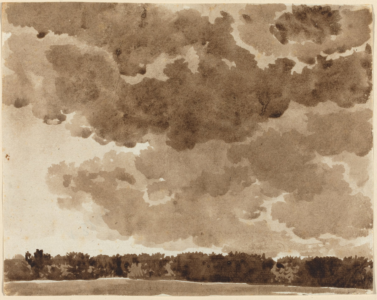 Clouds over a Forest by Franz Innocenz Josef Kobell (German, 1749 - 1822), 16X12"(A3)Poster Print