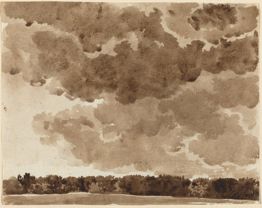 Clouds over a Forest by Franz Innocenz Josef Kobell (German, 1749 - 1822), 16X12"(A3)Poster Print