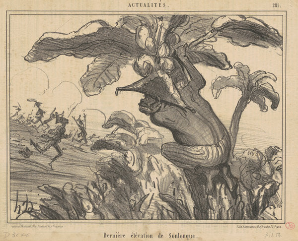 Dernière élévation de soulouque by Honoré Daumier (French, 1808 - 1879), 16X12"(A3)Poster Print