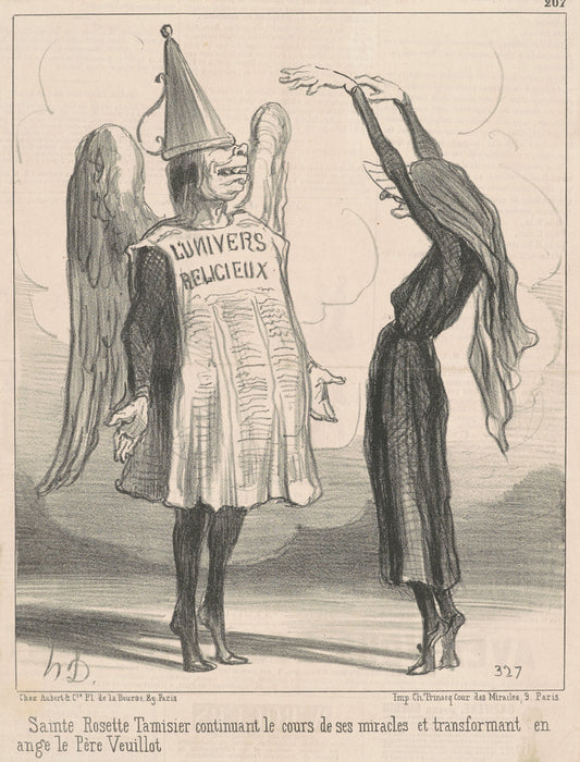 Sainte Rosette Tamisier ... by Honoré Daumier (French, 1808 - 1879), 16X12"(A3)Poster Print