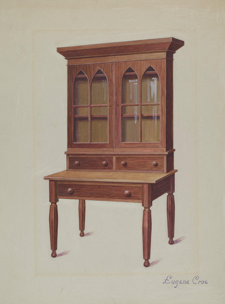 Secretary Desk by Eugene Croe (American, active c. 1935), 16X12"(A3)Poster Print