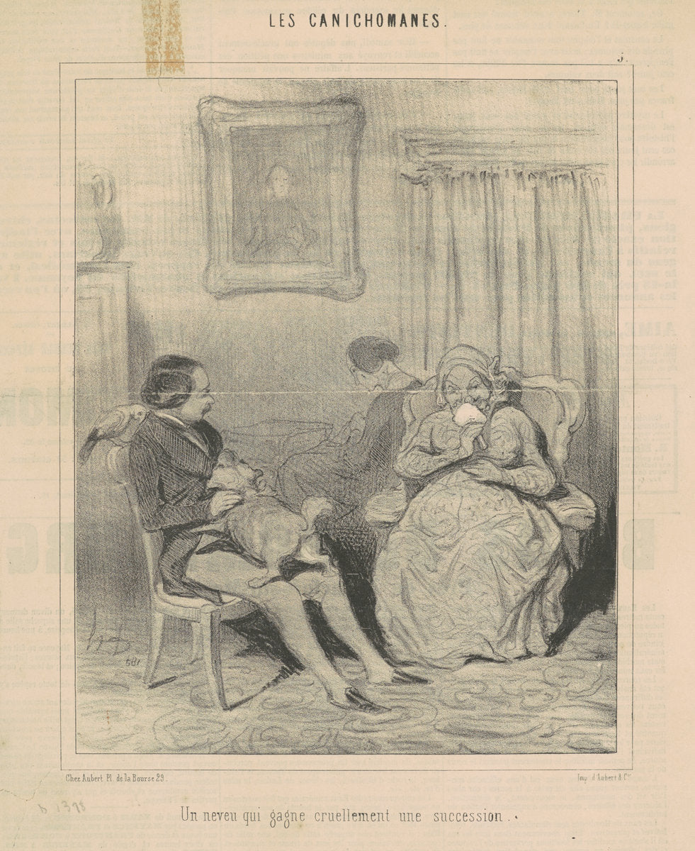 Un neveu qu gagne cruellement une succession by Honoré Daumier (French, 1808 - 1879), 16X12"(A3)Poster Print