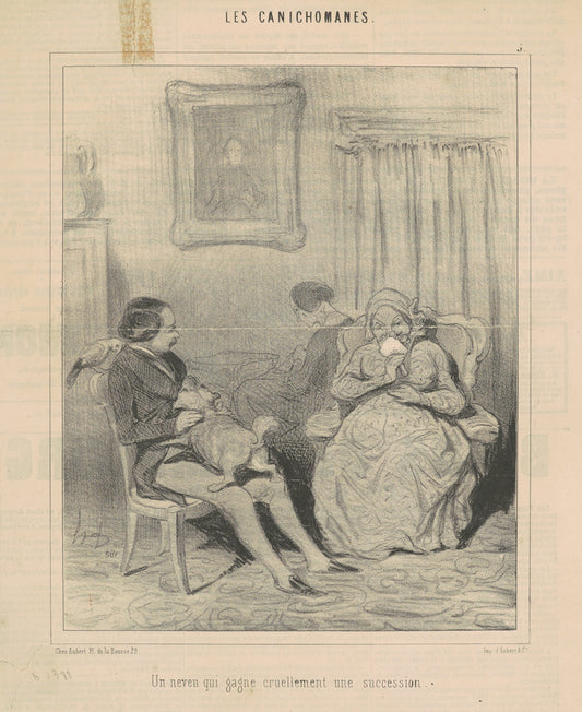 Un neveu qu gagne cruellement une succession by Honoré Daumier (French, 1808 - 1879), 16X12"(A3)Poster Print