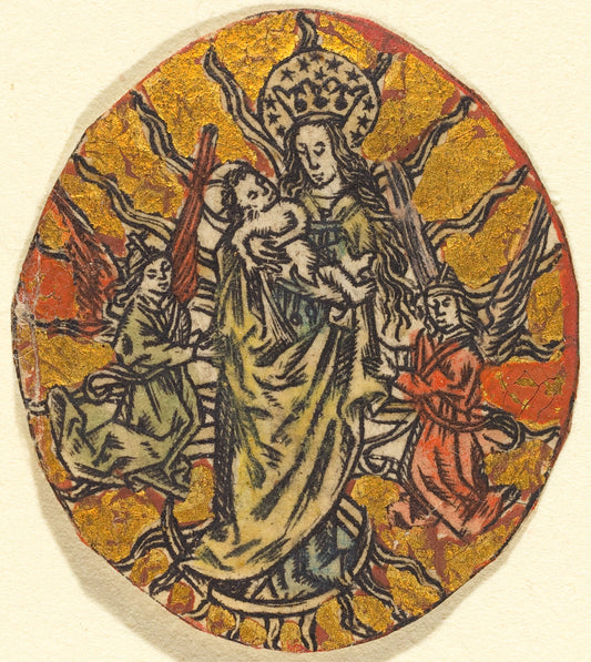 c. 1460/1480 by German or Netherlandish 15th Century (Madonna and Child), 16X12"(A3)Poster Print