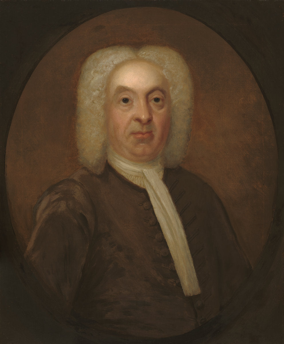 c. 1720/1740 by Possibly British 18th Century (Portrait of a Gentleman), 16X12"(A3)Poster Print