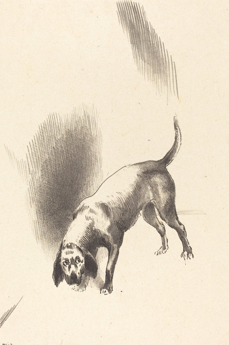 The Dog by Odilon Redon (French, 1840 - 1916), 16X12"(A3)Poster Print
