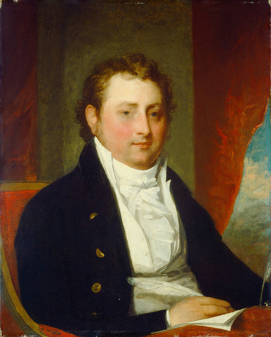 Edward Stow by Gilbert Stuart (American, 1755 - 1828), 16X12"(A3)Poster Print