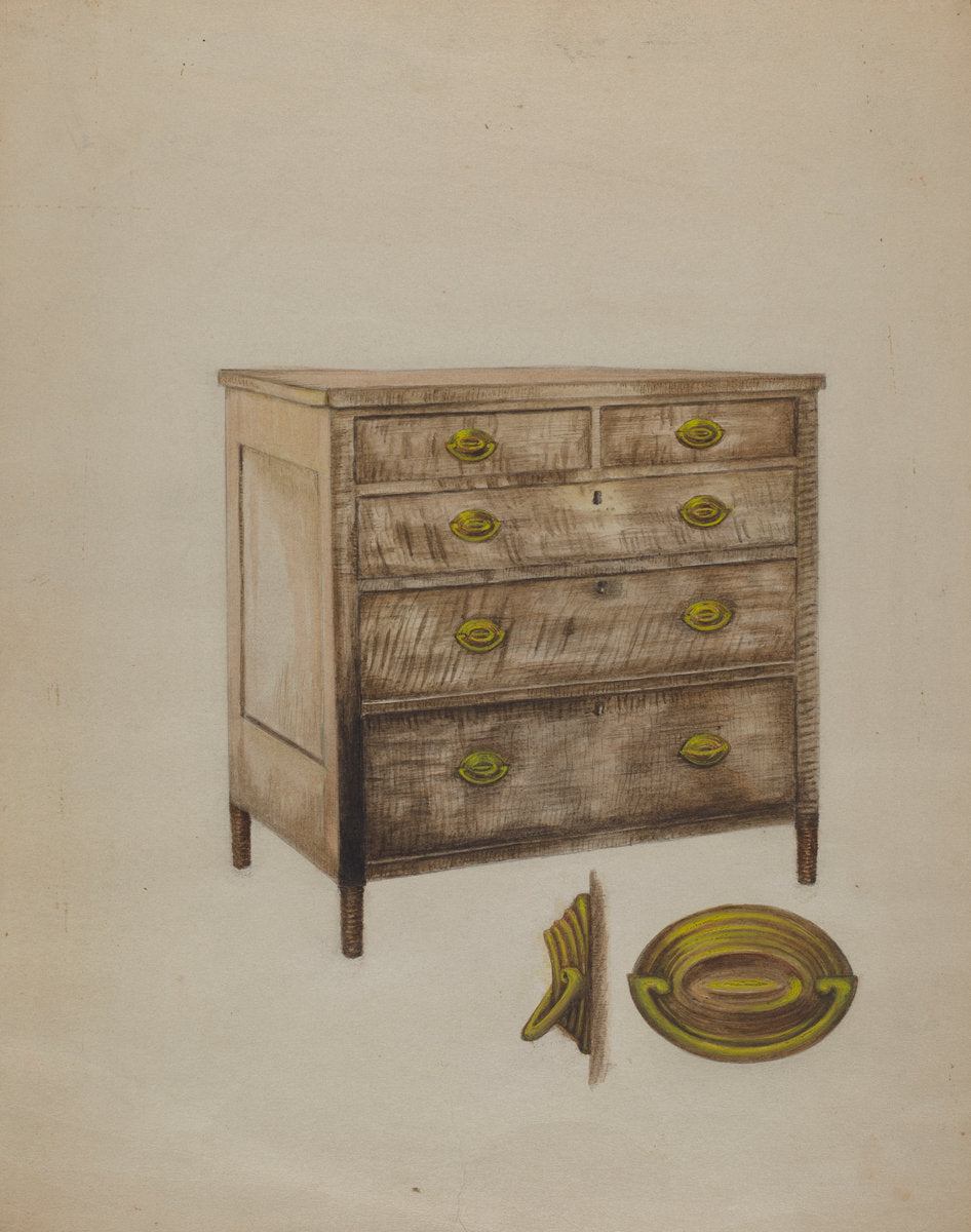 Chest by Eva Wilson (American, active c. 1935), 16X12"(A3)Poster Print