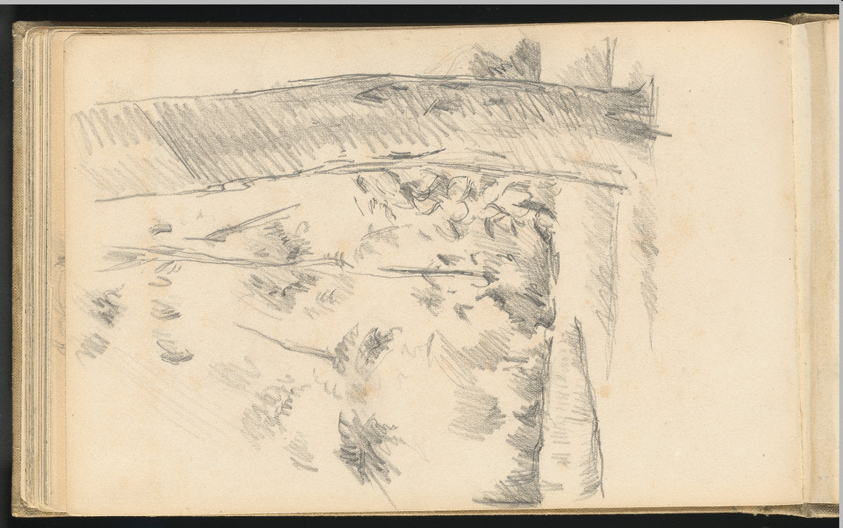 Trees and Shrubs by Paul Cézanne (French, 1839 - 1906), 16X12"(A3)Poster Print
