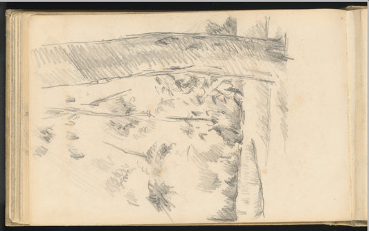 Trees and Shrubs by Paul Cézanne (French, 1839 - 1906), 16X12"(A3)Poster Print