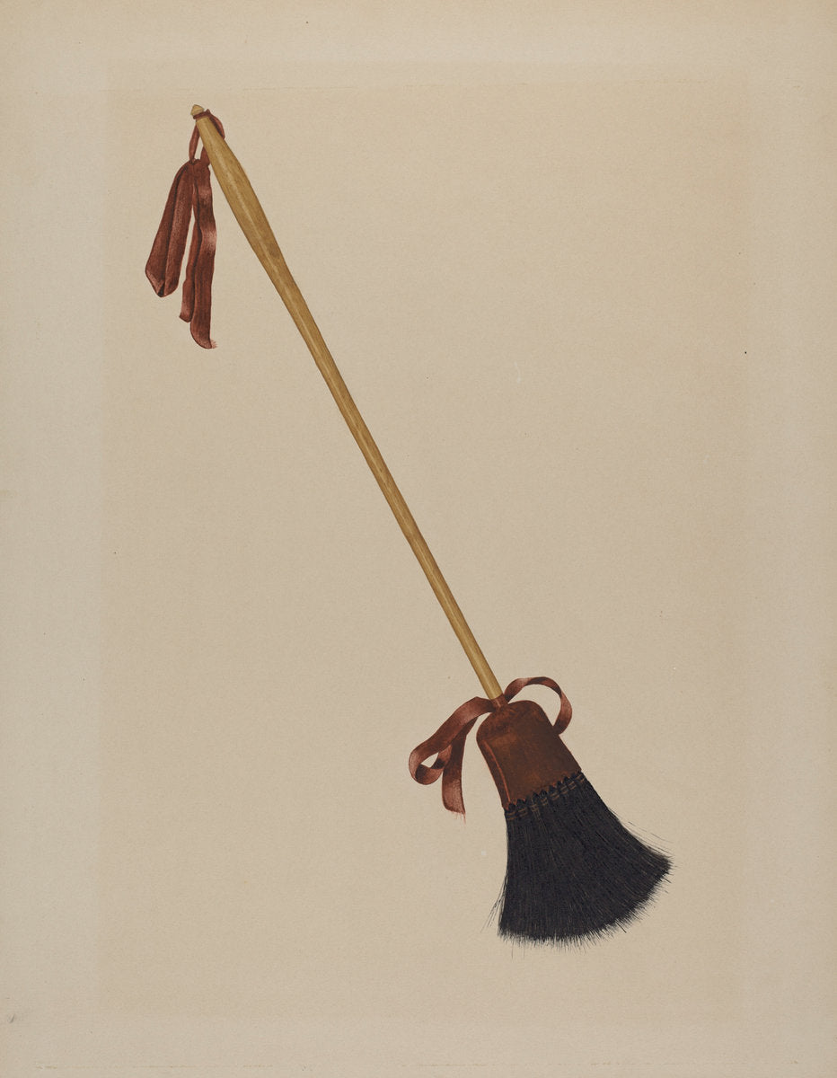 Long Handled Bristle Brush by Richard Barnett (American, active c. 1935), 16X12"(A3)Poster Print