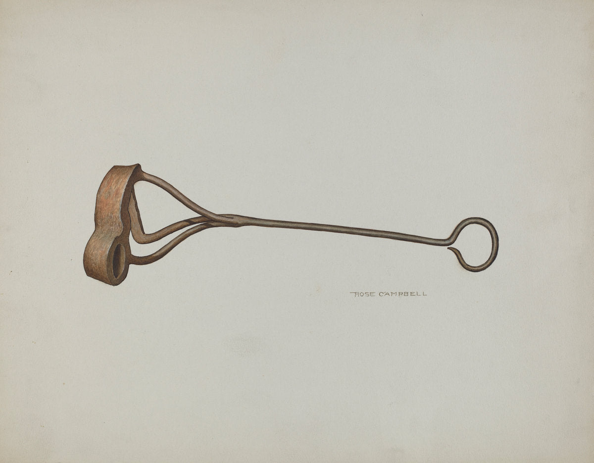 Branding Iron by Rose Campbell-Gerke (American, active c. 1935), 16X12"(A3)Poster Print