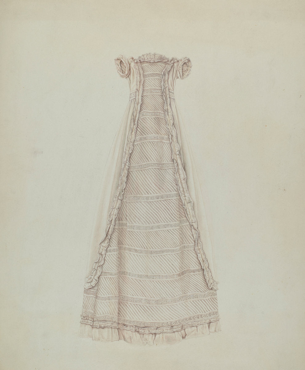 Infant's Dress (Front View) by Lucien Verbeke (American, active c. 1935), 16X12"(A3)Poster Print