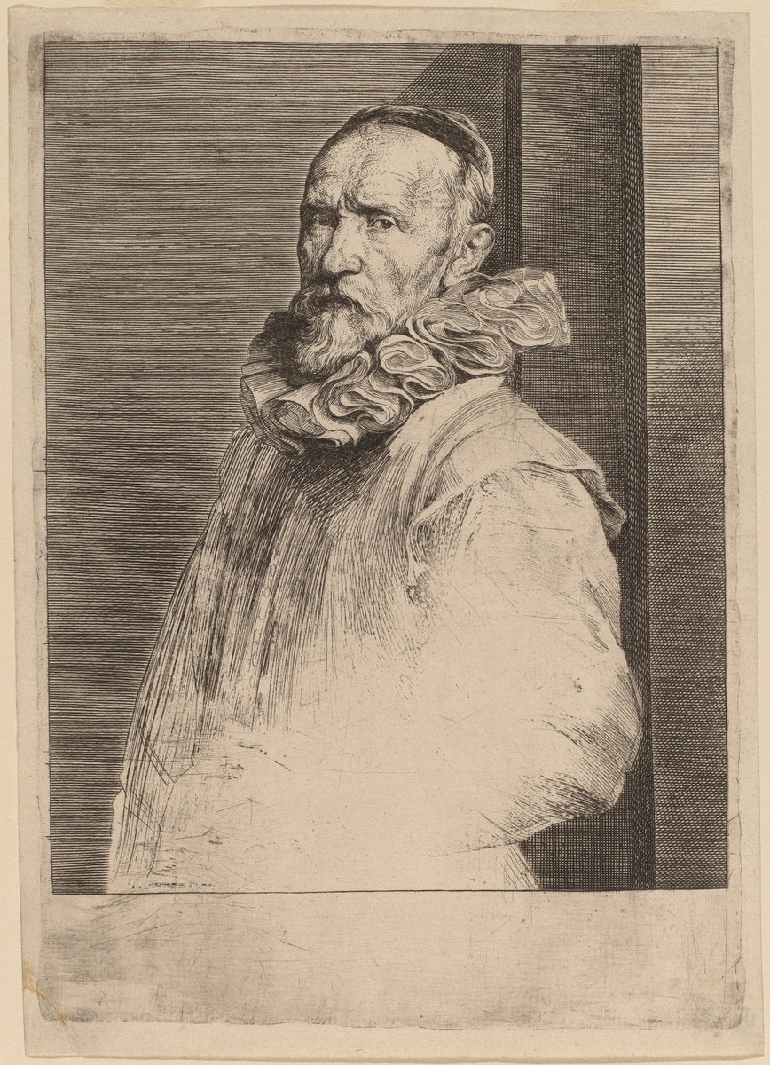 Jan de Wael by Sir Anthony van Dyck (Flemish, 1599 - 1641), 16X12"(A3)Poster Print