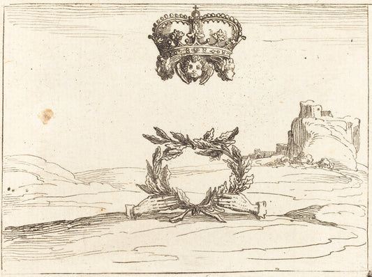 The Two Crowns by Jacques Callot (French, 1592 - 1635), 16X12"(A3)Poster Print