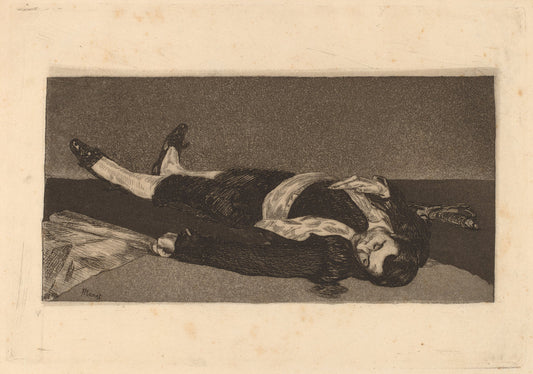 Dead Toreador (Torero mort) by Edouard Manet (French, 1832 - 1883), 16X12"(A3)Poster Print