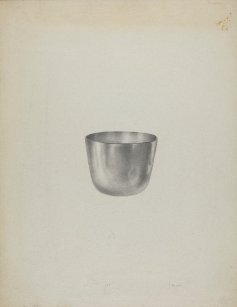 Silver Tumbler Cup by Sidney Liswood (American, active c. 1935), 16X12"(A3)Poster Print