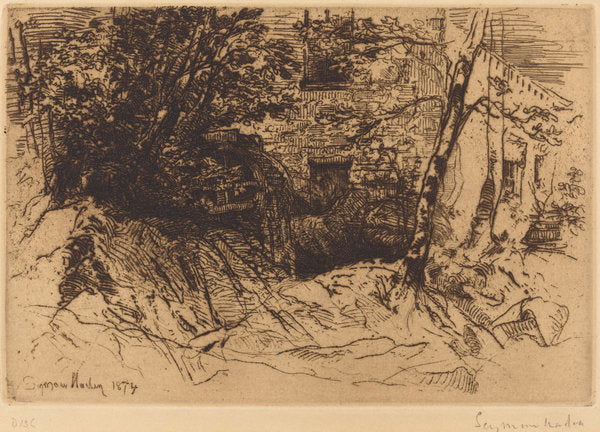 The Mill-Wheel by Francis Seymour Haden (British, 1818 - 1910), 16X12"(A3)Poster Print