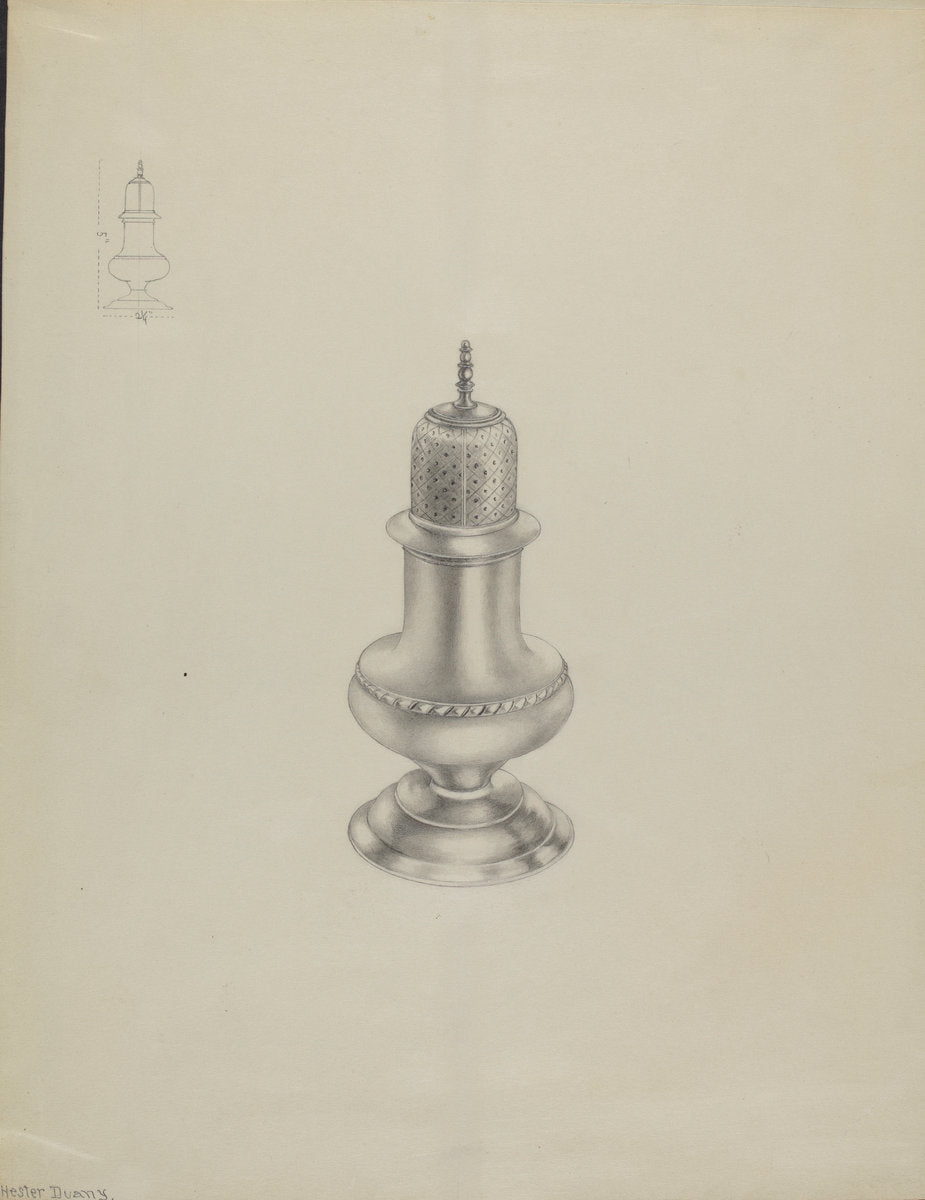 Silver Caster by Hester Duany (American, 1891 - 1964), 16X12"(A3)Poster Print