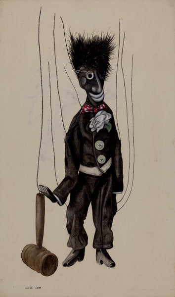 Minstrel Marionette by Elmer Weise (American, active c. 1935), 16X12"(A3)Poster Print