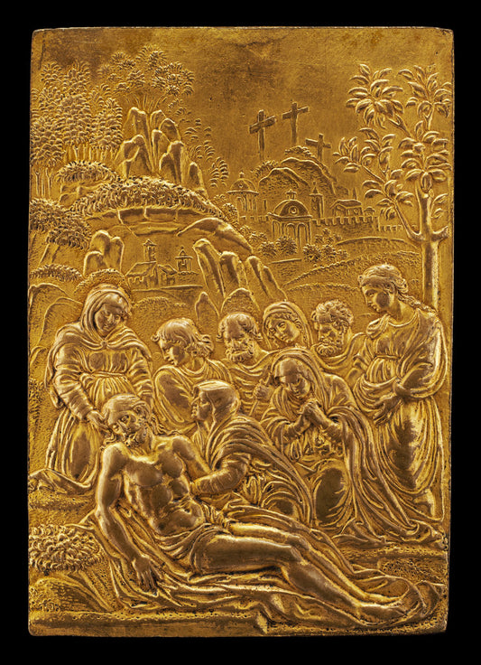 second quarter 16th century by Emilian 16th Century (Lamentation Over the Dead Christ), 16X12"(A3)Poster Print