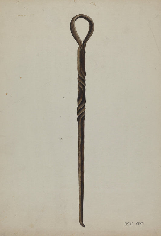 Rope Making Tool by Emile Cero (American, active c. 1935), 16X12"(A3)Poster Print
