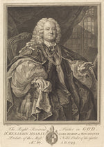 Bishop Hoadly by Bernard Baron after William Hogarth (French, 1696 - 1762), 16X12"(A3)Poster Print