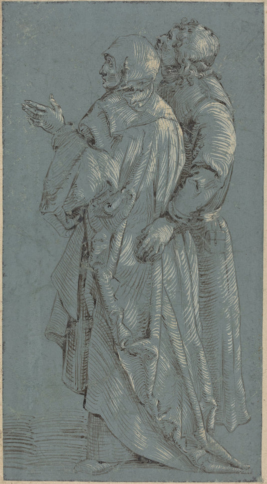 c. 1600 by after Hans Baldung Grien (The Virgin and Saint John), 16X12"(A3)Poster Print