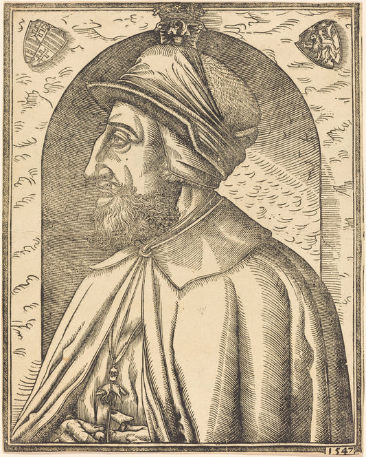 1547 by French 16th Century (King Ferdinand of Austria), 16X12"(A3)Poster Print