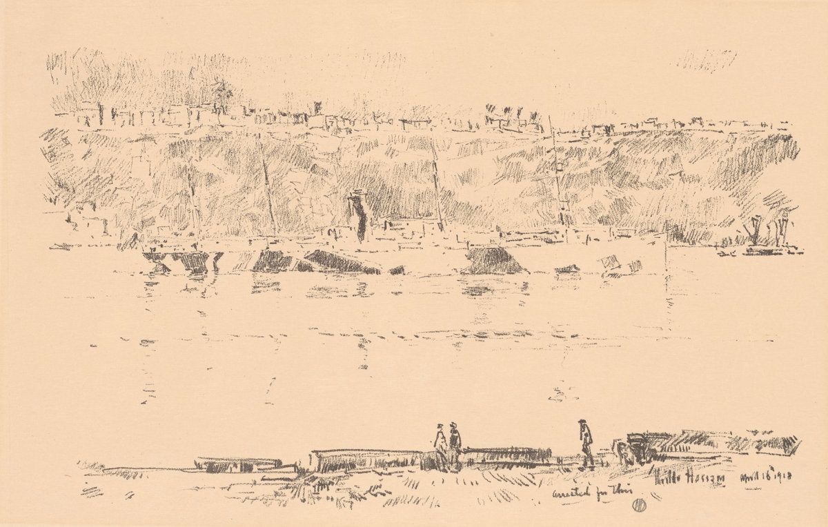 Camouflage by Childe Hassam (American, 1859 - 1935), 16X12"(A3)Poster Print
