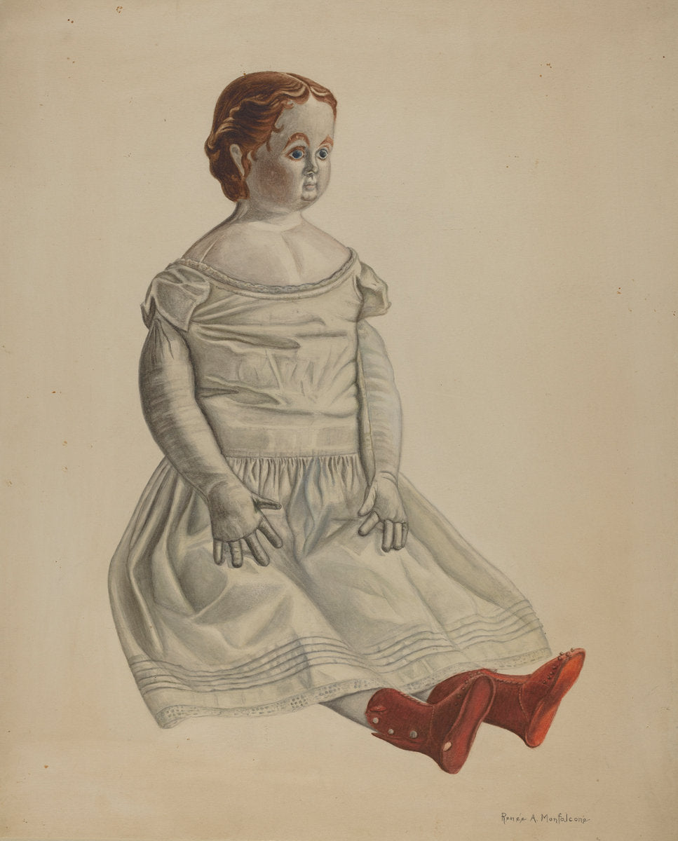 Doll--"Nina" by Renee A. Monfalcone (American, active c. 1935), 16X12"(A3)Poster Print