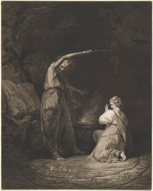 Incantation by John Dixon after John Hamilton Mortimer (British, c. 1740 - 1811), 16X12"(A3)Poster Print