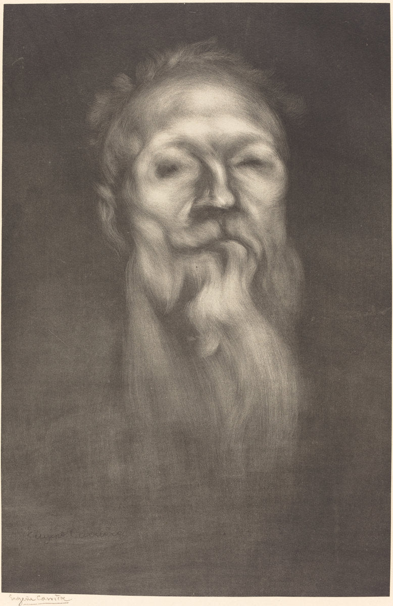 Rodin by Eugène Carrière (French, 1849 - 1906), 16X12"(A3)Poster Print