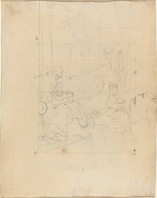 Queen Katherine's Dream [recto] by William Blake after Henry Fuseli (British, 1757 - 1827), 16X12"(A3)Poster Print