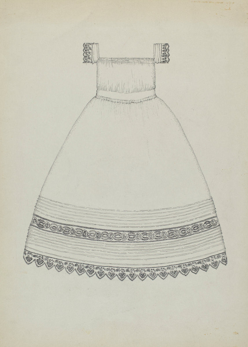 Infant's Dress by Evelyn Bailey (American, active c. 1935), 16X12"(A3)Poster Print